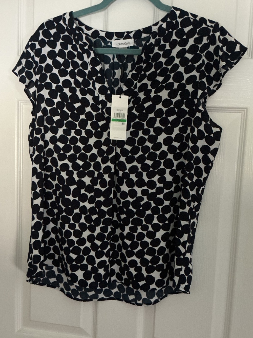 Calvin Klein flutter sleeve top